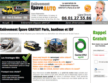 Tablet Screenshot of enlevement-epave-auto.com